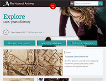 Tablet Screenshot of nationalarchives.gov.uk