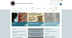 Desktop Screenshot of nationalarchives.ie