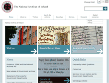 Tablet Screenshot of nationalarchives.ie